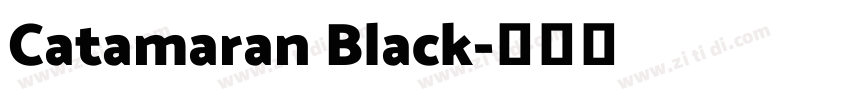 Catamaran Black字体转换